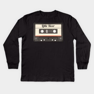 Little River / Cassette Tape Style Kids Long Sleeve T-Shirt